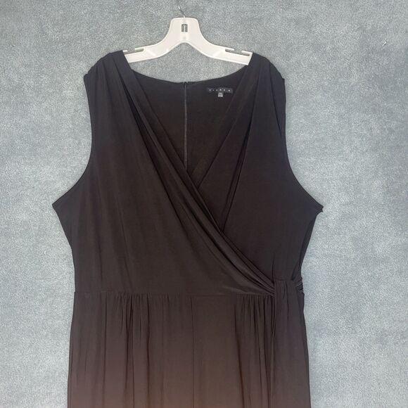 Tiana B Womens Jumpsuit Size 22W Wide Leg Minimalist Capsule Elegant Workwear - Picture 2 of 14